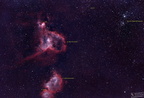 Herz- und Seelennebel (IC 1805 & IC 1848) flankiert vom Doppelsternhaufen h & chi Persei